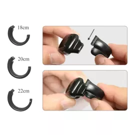 خاتم تسبيح ذكي بشاشة OLED قابل للشحن ومزامنة بالتطبيق