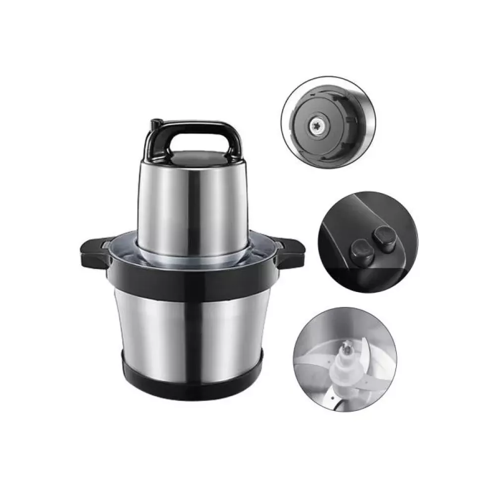 مفرمة لحوم وخضروات ستانلس ستيل قوة 3500 واط، سعة 8 لتر