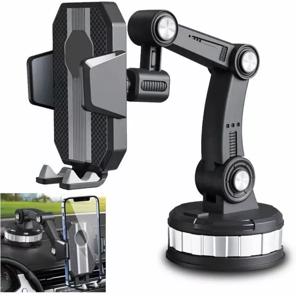 حامل موبايل للسيارة قابل للدوران 360 درجة لجميع الهواتف