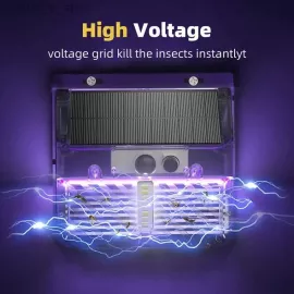 صاعق ناموس 2 في 1 مصباح كشاف يعمل بالطاقة الشمسية مع جهاز قتل الحشرات المدمج