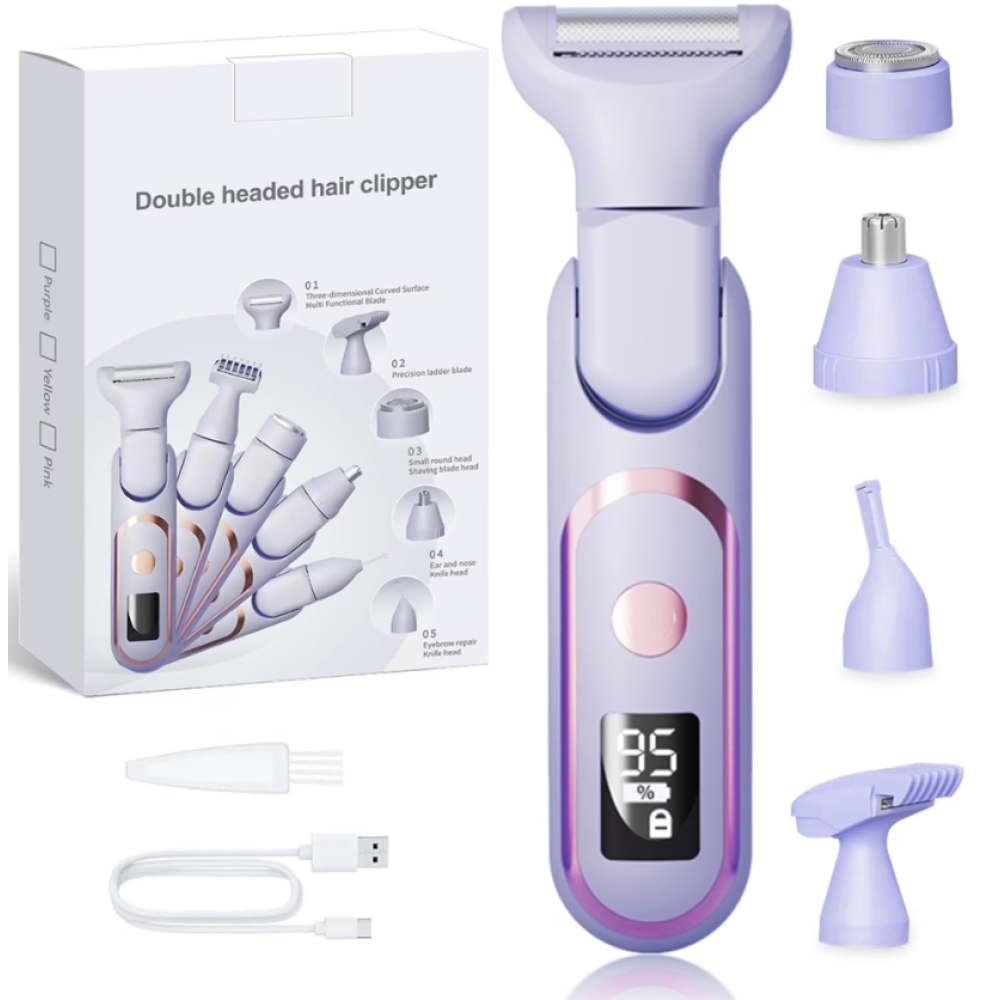 ماكينة حلاقة للنساء كهربائية 5 في 1