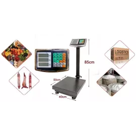 ميزان رقمي الكتروني للأرضية 200 كجم قابل للطي بشاشة LCD عالية الوضوح