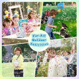 منفاخ فقاعات ملون مزود ببطارية قابلة لإعادة الشحن