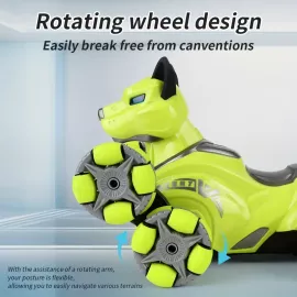 لعبة كلب آلي بتحكم عن بعد وصوت ضوء – هدية روبوتية مثالية