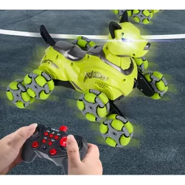 لعبة كلب آلي بتحكم عن بعد وصوت ضوء – هدية روبوتية مثالية