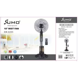 مروحة رذاذ الماء سومو (Sumo) مقاس 18 بوصة مع ريموت كنترول موديل SM-6205 بذكاء وبامتياز