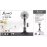 مروحة رذاذ الماء سومو (Sumo) مقاس 18 بوصة مع ريموت كنترول موديل SM-6205 بذكاء وبامتياز