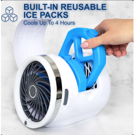 مبرد هواء محمول Arctic Air Ice Jet – 3 سرعات مع إضاءة LED وخزان مياه