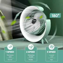 مبرد هواء محمول Arctic Air Ice Jet – 3 سرعات مع إضاءة LED وخزان مياه