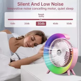 مبرد هواء محمول Arctic Air Ice Jet – 3 سرعات مع إضاءة LED وخزان مياه