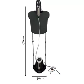 مكواة بخار عمودية سايونا 2500 واط مع طاولة كي مدمجة وشاشة ذكية