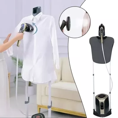 مكواة بخار عمودية سايونا 2500 واط مع طاولة كي مدمجة وشاشة ذكية